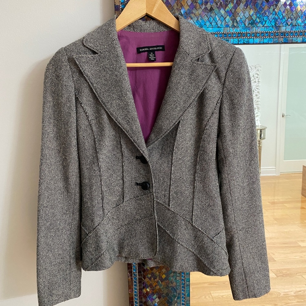 Tweed Fitted Blazer - size 30 /XS